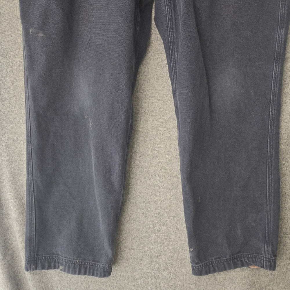Duluth Trading Fire Hose Carpenter Pants Mens 38x32 Gray Cotton Canvas Workwear - Picture 4 of 16